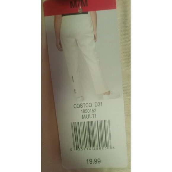 Tahari Beige Pant Women’s Medium NWT Classic Stretch Career Office Trousers - Picture 4 of 5